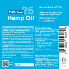 Load image into Gallery viewer, Broad-Spectrum Unflavored Hemp Oil