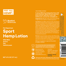 Load image into Gallery viewer, Hemp Sport Lotion